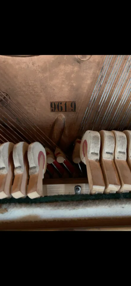 Antieke Uebel & Lechleiter-piano – ca. 1906 - Afbeelding 5 van 5