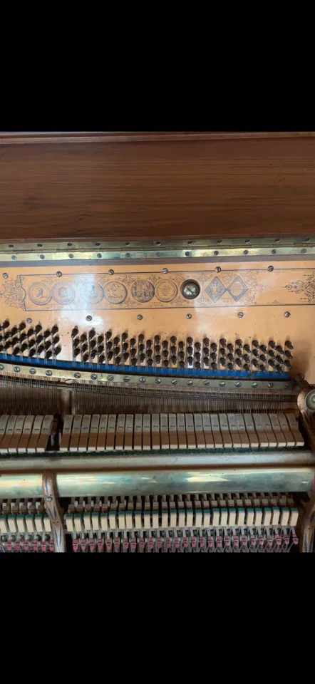 Antieke Uebel & Lechleiter-piano – ca. 1906 - Afbeelding 4 van 5