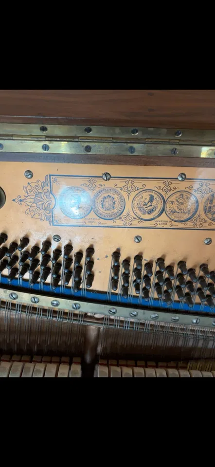 Antieke Uebel & Lechleiter-piano – ca. 1906 - Afbeelding 3 van 5
