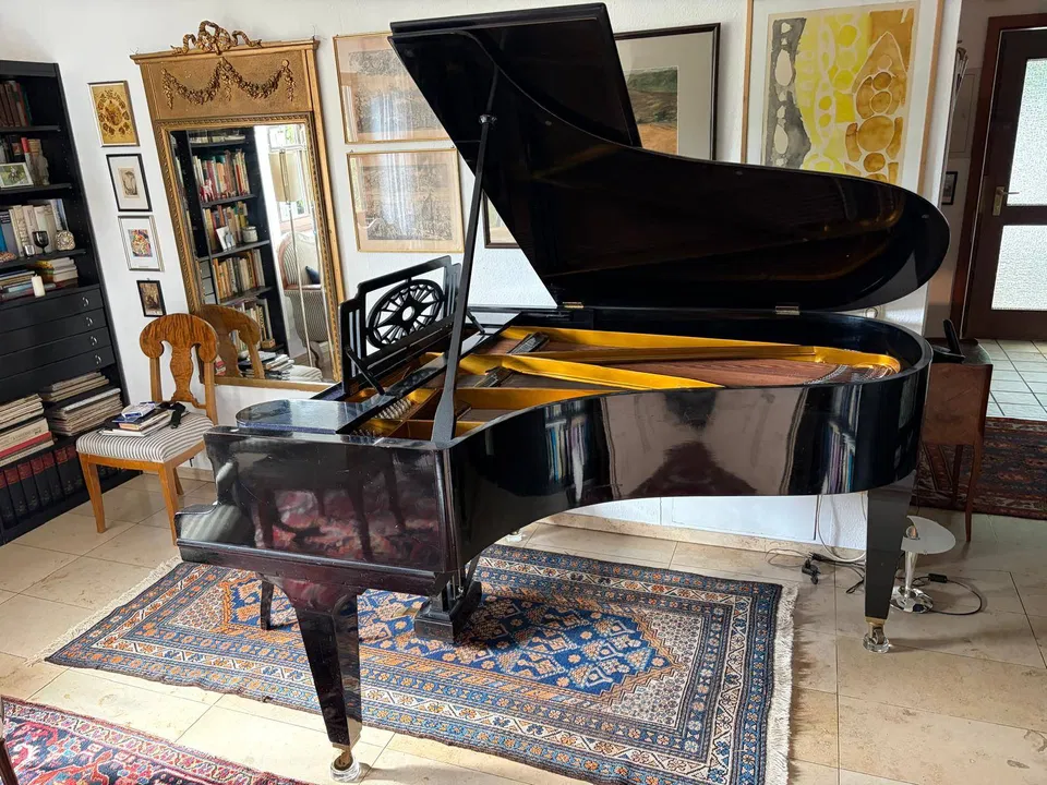 Fortepian Grotrian-Steinweg, rok produkcji 1926, czarny, 185 cm – 4 900 € do negocjacji - Zdjęcie 1 z 6