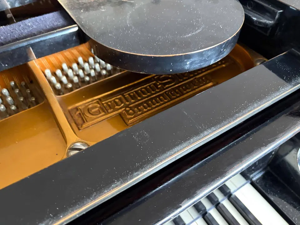 Fortepian Grotrian-Steinweg, rok produkcji 1926, czarny, 185 cm – 4 900 € do negocjacji - Zdjęcie 5 z 6