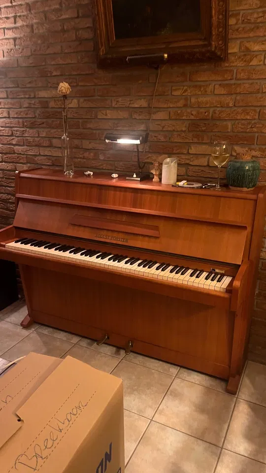 Piano August Förster + tabouret - Image 1 sur 6