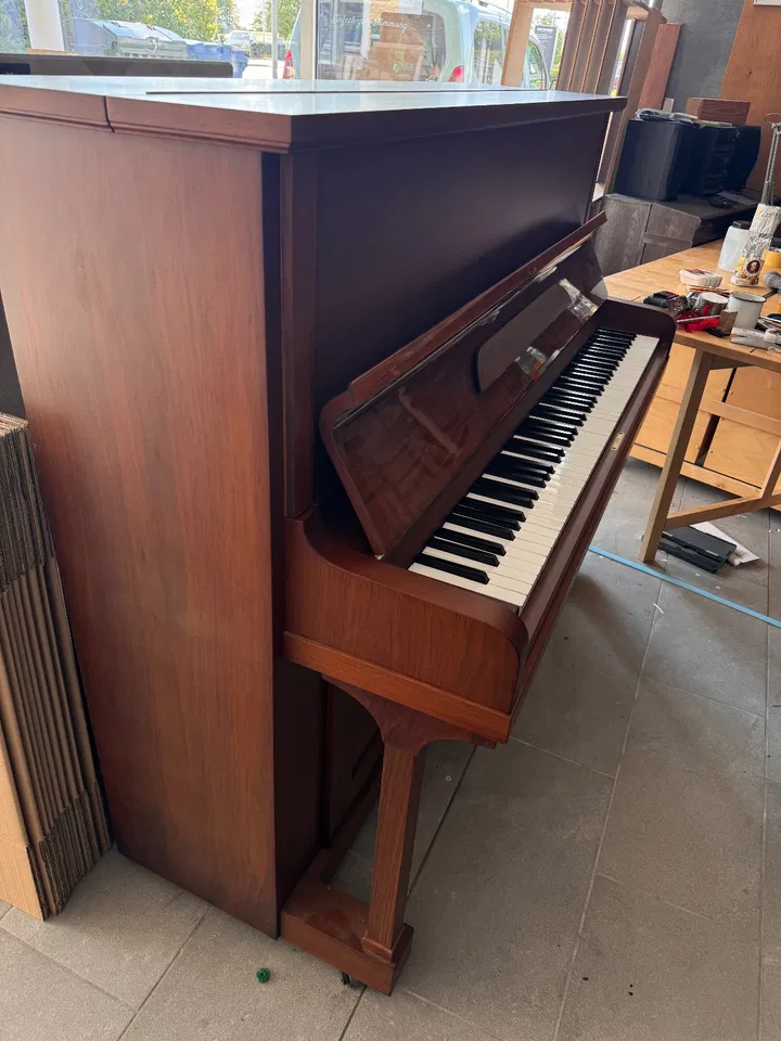 Blüthner Model A 124 built in 1935 (still) in walnut, completely overhauled. - Image 18 of 27