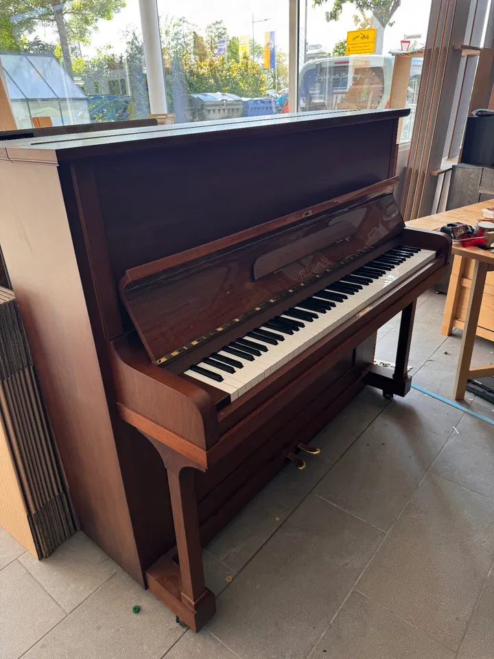 Blüthner Model A 124 built in 1935 (still) in walnut, completely overhauled. - Image 17 of 27