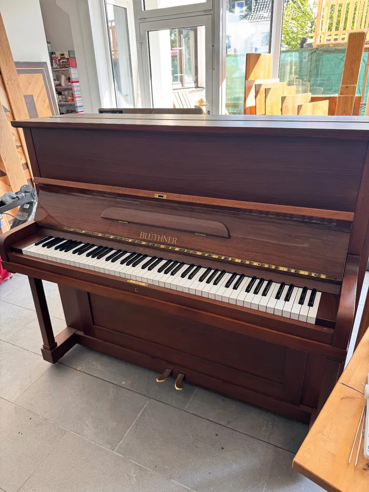 Blüthner Model A 124 built in 1935 (still) in walnut, completely overhauled. - Image 19 of 27